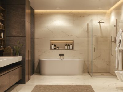 bathroom white remodel