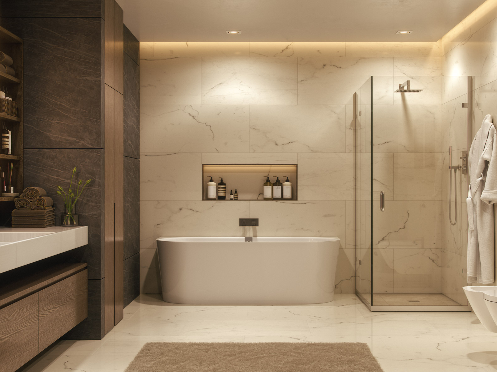 bathroom white remodel